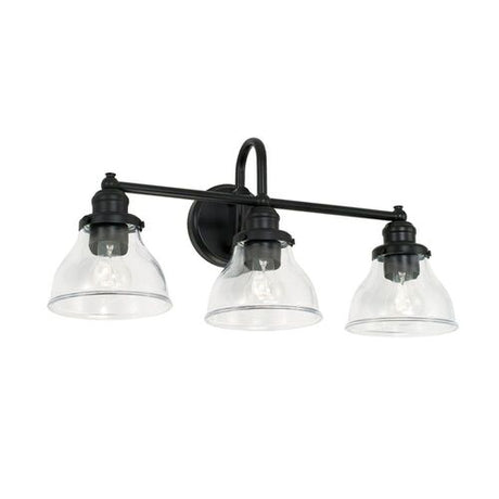 Capital Lighting 8303MB461 Baxter 3 Bulb Bathroom Light - Matte Black