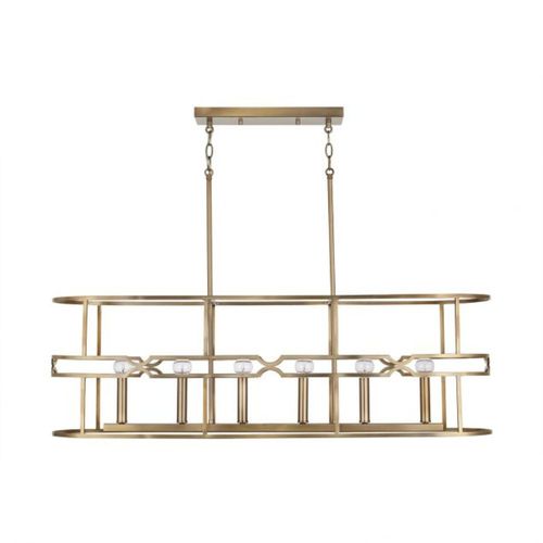 Capital Lighting 838961AD Jordyn Linear Pendant - Aged Brass