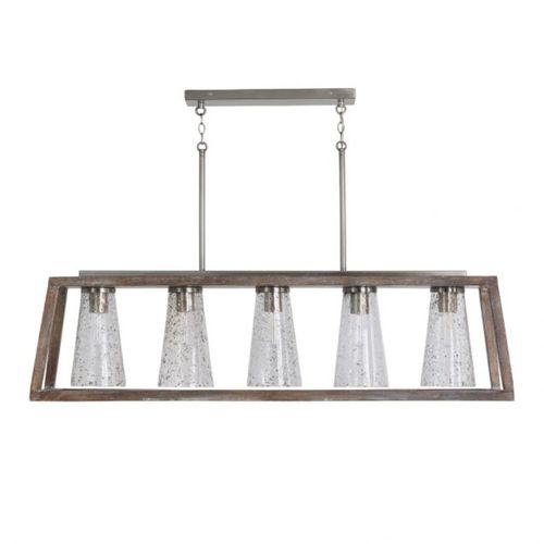 Capital Lighting 840551HN504 Connor Linear Pendant - Black Wash / Matte Nickel