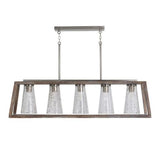 Capital Lighting 840551HN504 Connor Linear Pendant - Black Wash / Matte Nickel