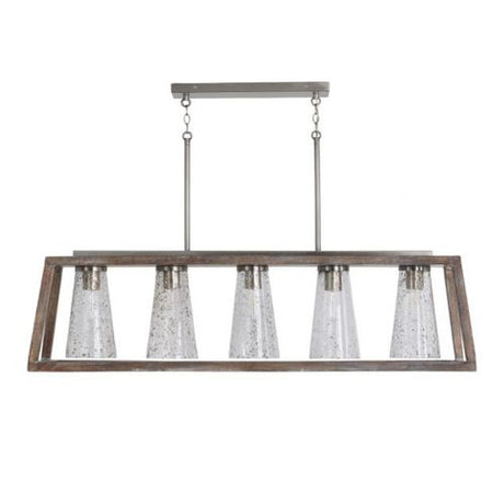 Capital Lighting 840551HN504 Connor Linear Pendant - Black Wash / Matte Nickel