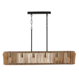 Capital Lighting 844661WK Archer Down Light Pendant - Light Wood and Matte Black