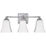 Capital Lighting 8453PN119 3 Bulb Bathroom Light - Polished Nickel