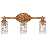 Capital Lighting 8523AGCR Blakely 3 Bulb Bathroom Light - Antique Gold