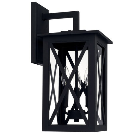 Capital Lighting 926631BK Avondale Outdoor Entrance Wall Light - Black