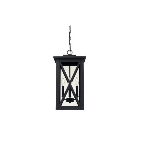 Capital Lighting 926642BK Avondale Outdoor Hanging Lantern - Black