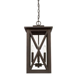 Capital Lighting 926642OZ Avondale Outdoor Hanging Lantern - Oiled Bronze