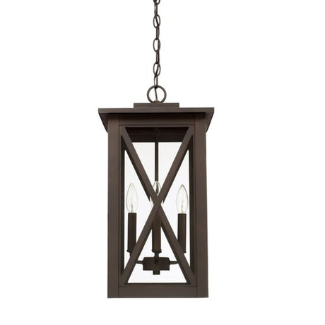 Capital Lighting 926642OZ Avondale Outdoor Hanging Lantern - Oiled Bronze