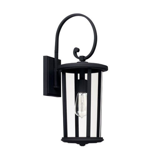 Capital Lighting 926711BK Howell Outdoor Entrance Wall Light - Black