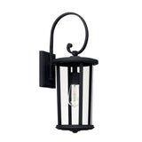Capital Lighting 926711BK Howell Outdoor Entrance Wall Light - Black