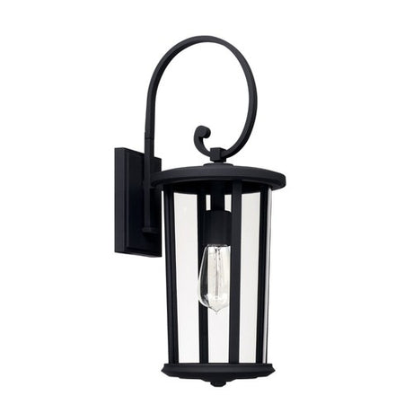 Capital Lighting 926711BK Howell Outdoor Entrance Wall Light - Black