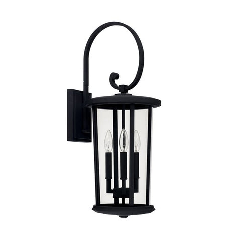 Capital Lighting 926731BK Howell Outdoor Entrance Wall Light - Black