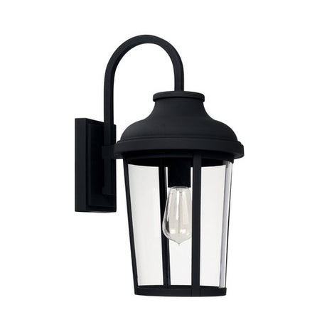 Capital Lighting 927011BK Dunbar Outdoor Entrance Wall Light - Black