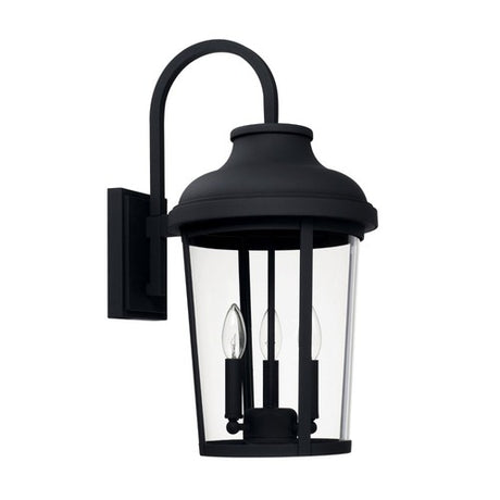 Capital Lighting 927031BK Dunbar Outdoor Entrance Wall Light - Black