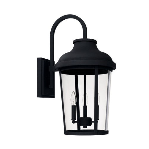 Capital Lighting 927032BK Dunbar Outdoor Entrance Wall Light - Black