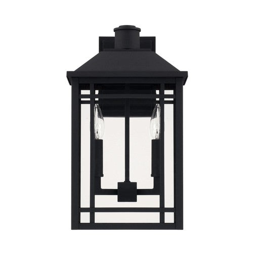 Capital Lighting 927121BK Braden Outdoor Entrance Wall Light - Black