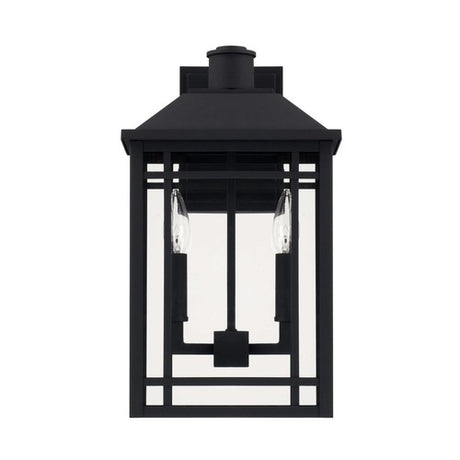 Capital Lighting 927121BK Braden Outdoor Entrance Wall Light - Black