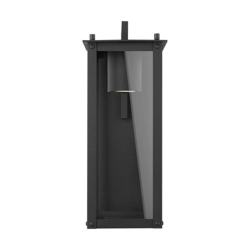 Capital Lighting 934611BKGL Hunt Outdoor Entrance Wall Light - Black