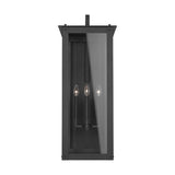 Capital Lighting 934642BK Hunt Outdoor Entrance Wall Light - Black