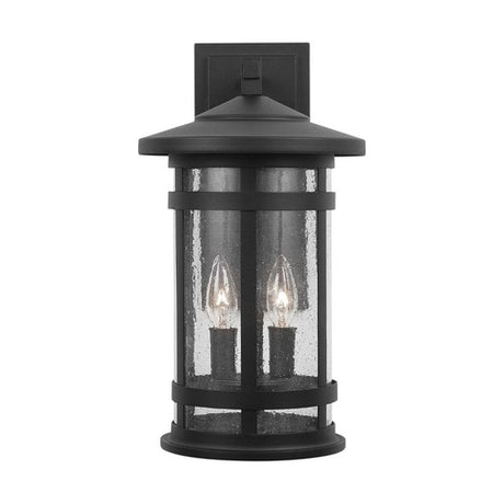 Capital Lighting 935521BK Mission Hills Outdoor Entrance Wall Light - Black