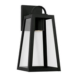 Capital Lighting 943711BKGL Leighton Outdoor Entrance Wall Light - Black