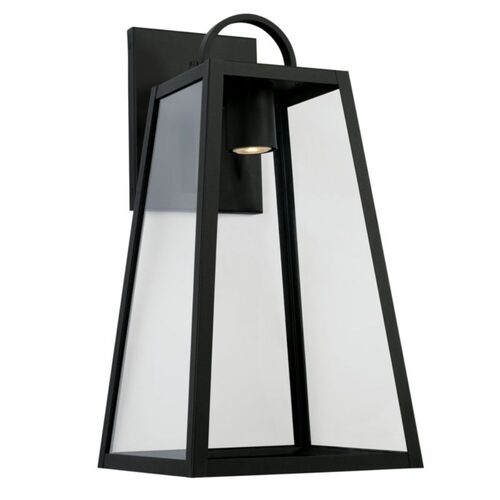Capital Lighting 943713BKGL Leighton Outdoor Entrance Wall Light - Black