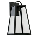 Capital Lighting 943713BKGL Leighton Outdoor Entrance Wall Light - Black