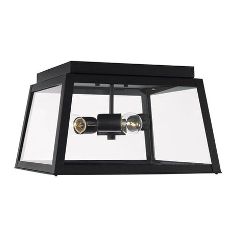Capital Lighting 943736BK Leighton Outdoor Ceiling Mounted Light - Black