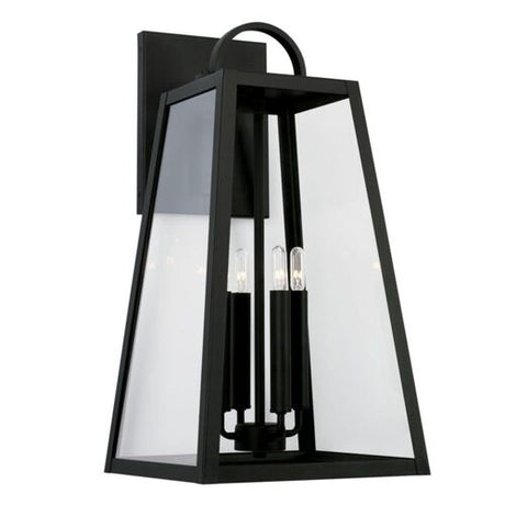 Capital Lighting 943743BK Leighton Outdoor Entrance Wall Light - Black