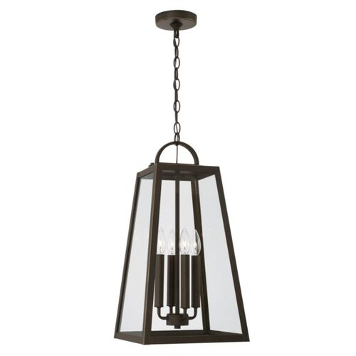 Capital Lighting 943744OZ Leighton Outdoor Hanging Lantern - Oiled Bronze