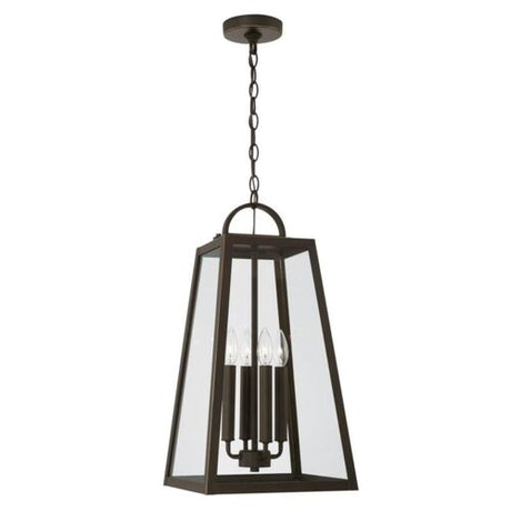 Capital Lighting 943744OZ Leighton Outdoor Hanging Lantern - Oiled Bronze