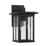 Capital Lighting 943811BK Barrett Outdoor Entrance Wall Light - Black