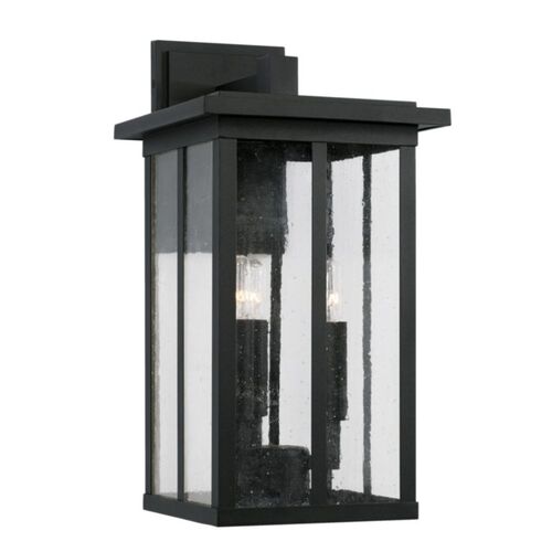 Capital Lighting 943832BK Barrett Outdoor Entrance Wall Light - Black