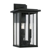 Capital Lighting 943832BK Barrett Outdoor Entrance Wall Light - Black