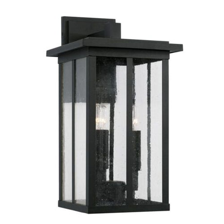 Capital Lighting 943832BK Barrett Outdoor Entrance Wall Light - Black