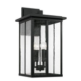 Capital Lighting 943843BK Barrett Outdoor Entrance Wall Light - Black