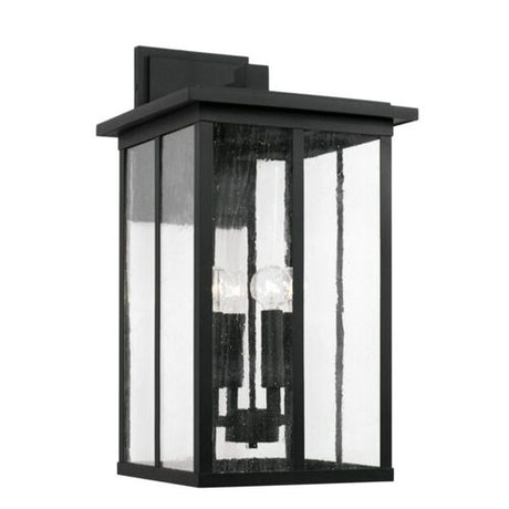 Capital Lighting 943843BK Barrett Outdoor Entrance Wall Light - Black