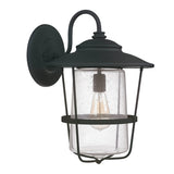 Capital Lighting 9603BK Creekside Outdoor Entrance Wall Light - Black