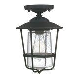Capital Lighting 9607BK Creekside Outdoor Ceiling Mounted Light - Black