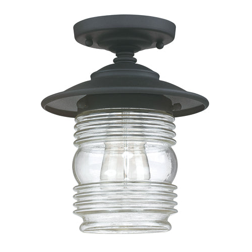 Capital Lighting 9677BK Creekside Outdoor Ceiling Mounted Light - Black