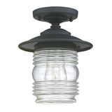 Capital Lighting 9677BK Creekside Outdoor Ceiling Mounted Light - Black