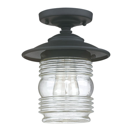 Capital Lighting 9677BK Creekside Outdoor Ceiling Mounted Light - Black