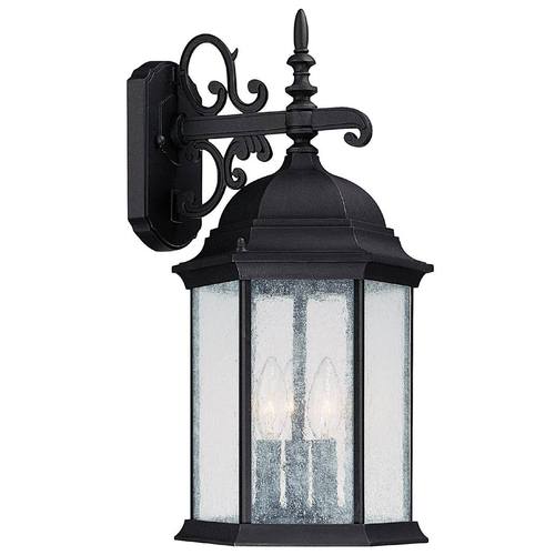 Capital Lighting 9834BK Main Street Outdoor Entrance Wall Light - Black