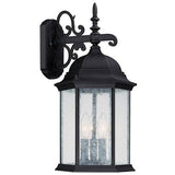 Capital Lighting 9834BK Main Street Outdoor Entrance Wall Light - Black
