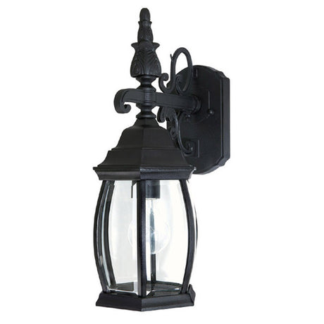 Capital Lighting 9866BK French Country Outdoor Entrance Wall Light - Black