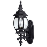 Capital Lighting 9867BK French Country Outdoor Entrance Wall Light - Black
