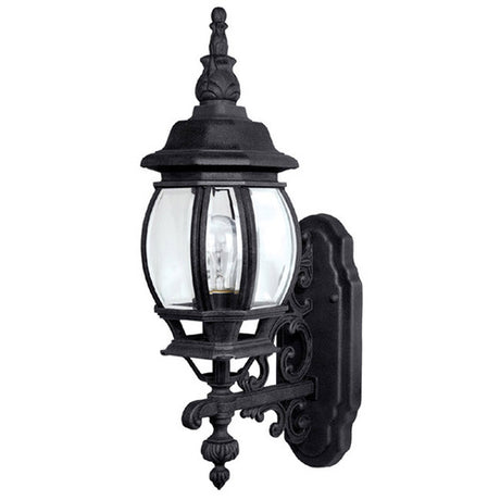 Capital Lighting 9867BK French Country Outdoor Entrance Wall Light - Black