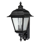 Capital Lighting 9963BK Brookwood Outdoor Entrance Wall Light - Black