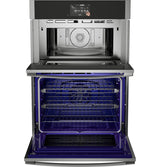 GE Profile 30 in. Combination Double Wall Oven with Convection, Air Fry, Steam, Sous Vide and Advantium Technology - PT9900SWSS