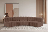 Arc - Faux Leather 5 Piece U-Shaped Modular Sofa